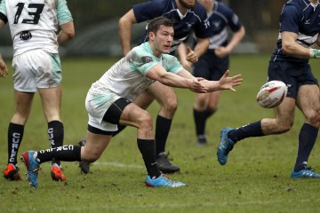 Action from the RCMA Varsity Rugby League game between Cambridge University and Oxford University at the HAC Ground, Moorgate, London on Fri Mar 9, 2018
