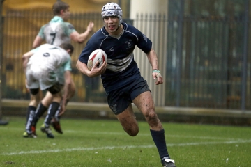 Action from the RCMA Varsity Rugby League game between Cambridge University and Oxford University at the HAC Ground, Moorgate, London on Fri Mar 9, 2018